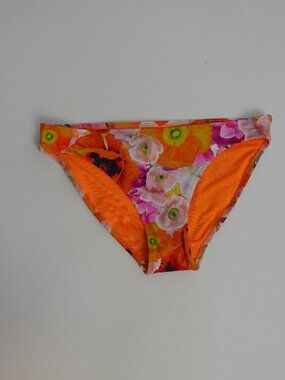 Aerie Floral bikini bottom in orange size S NWT $25